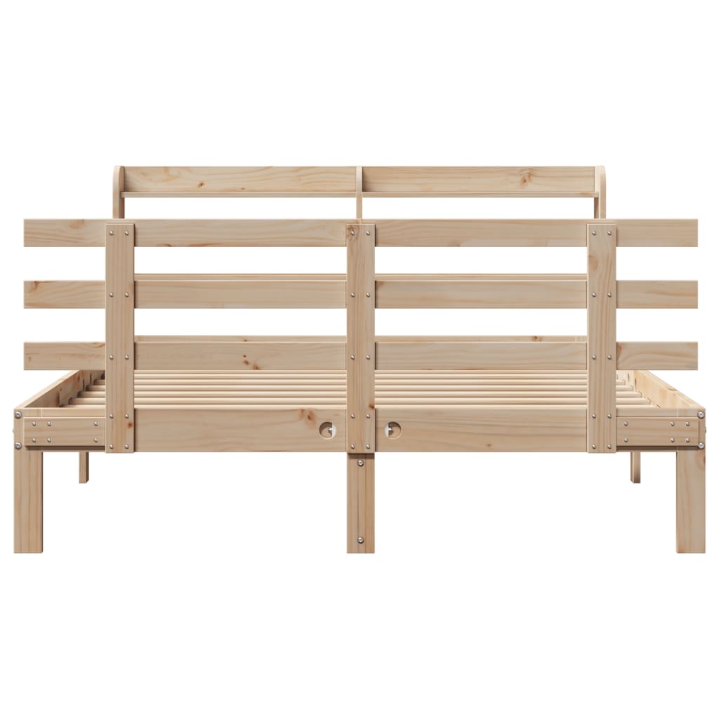Bed Frame with Headboard without Mattress 120x190 cm Small Double