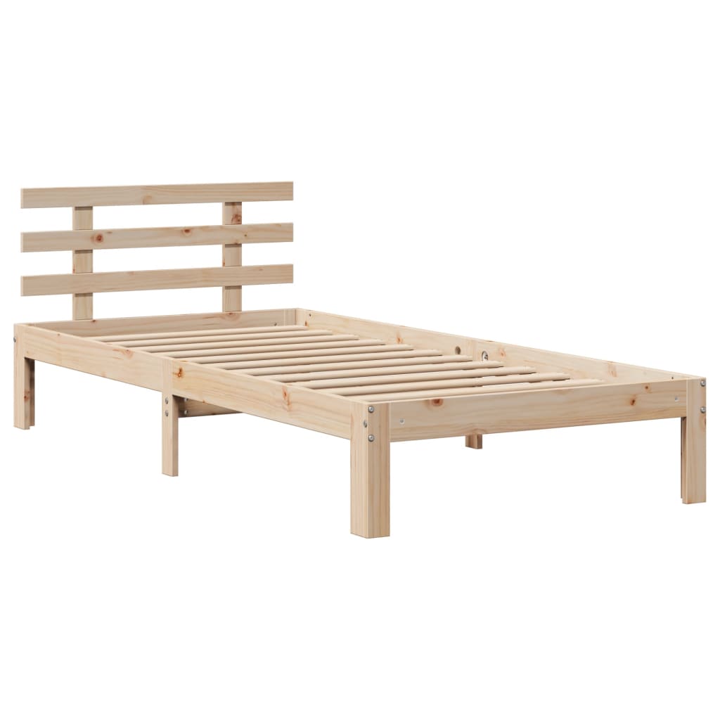 vidaXL Bed Frame with Headboard without Mattress 90x200 cm