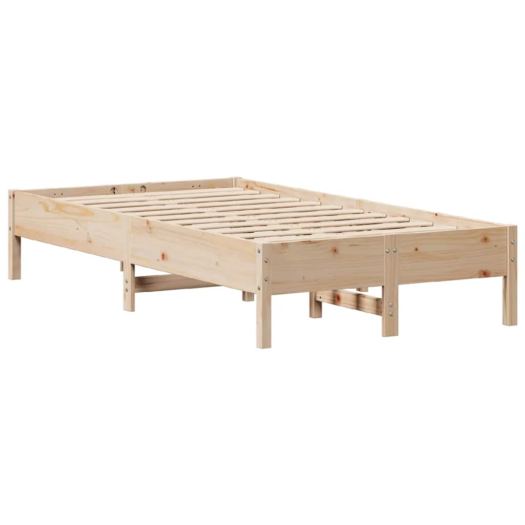 Bed Frame without Mattress 75x190 cm Small Single Solid Wood Pine