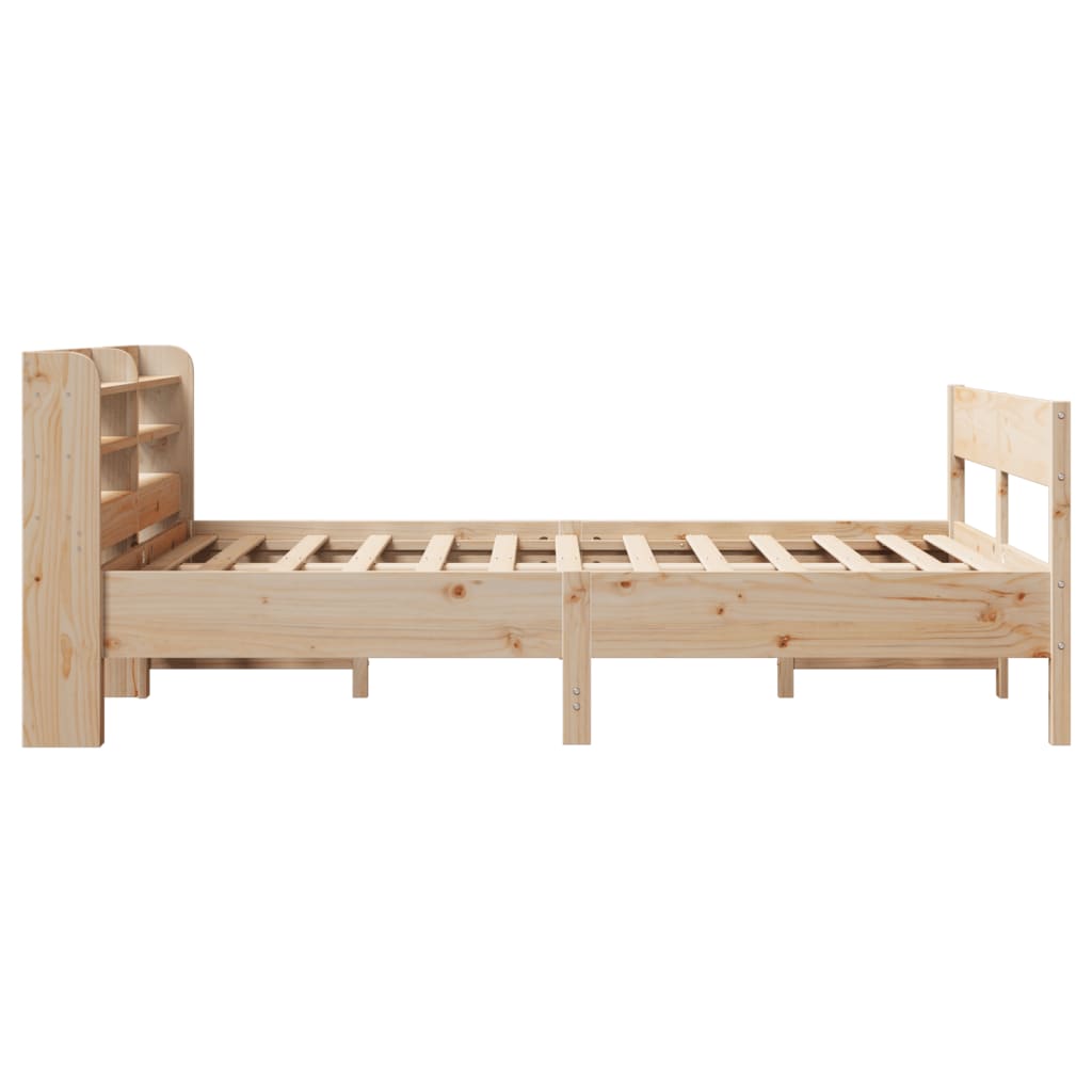Bed Frame without Mattress 120x200 cm Solid Wood Pine