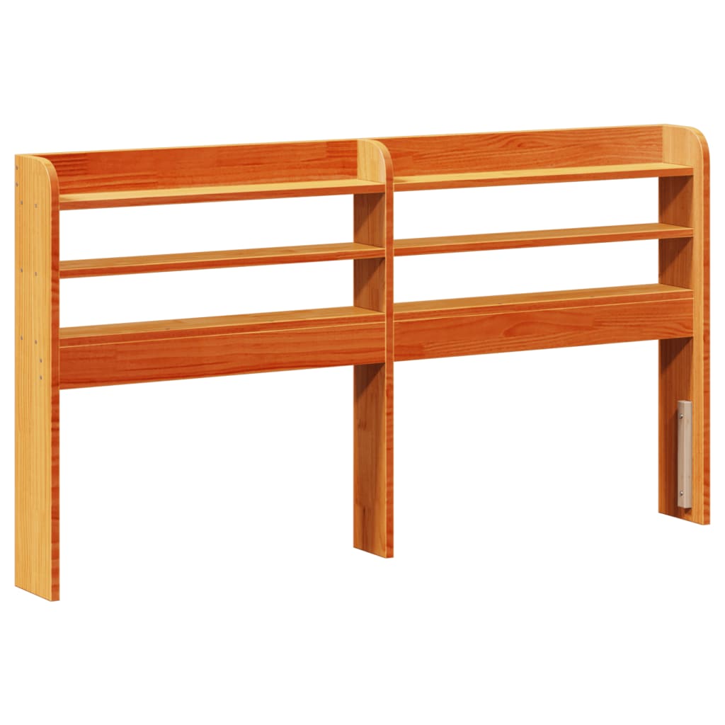Bed Frame without Mattress Wax Brown 140x200 cm Solid Wood Pine