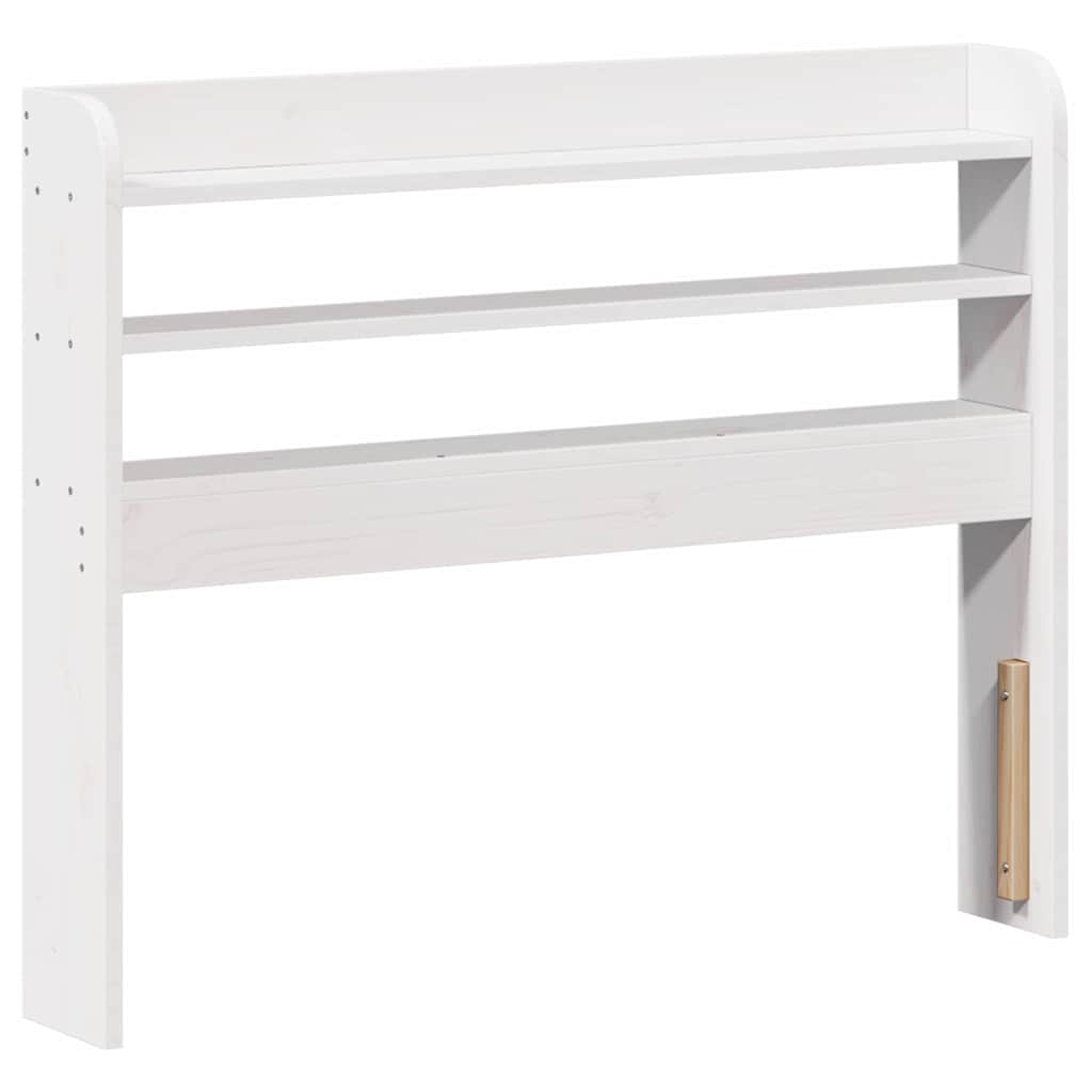 Bed Frame with Headboard White 90x200 cm Solid Wood Pine