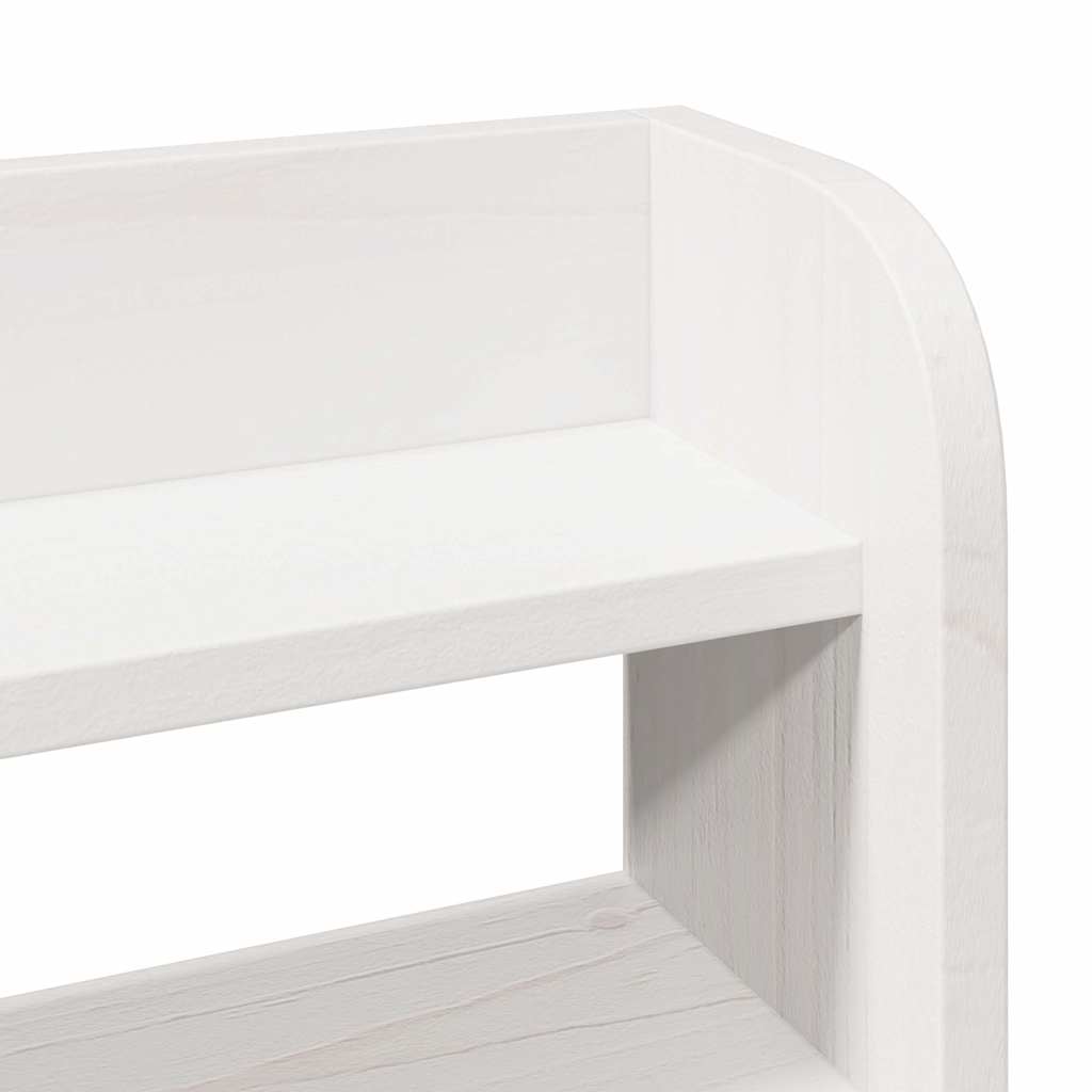 Bed Frame with Headboard White 90x200 cm Solid Wood Pine