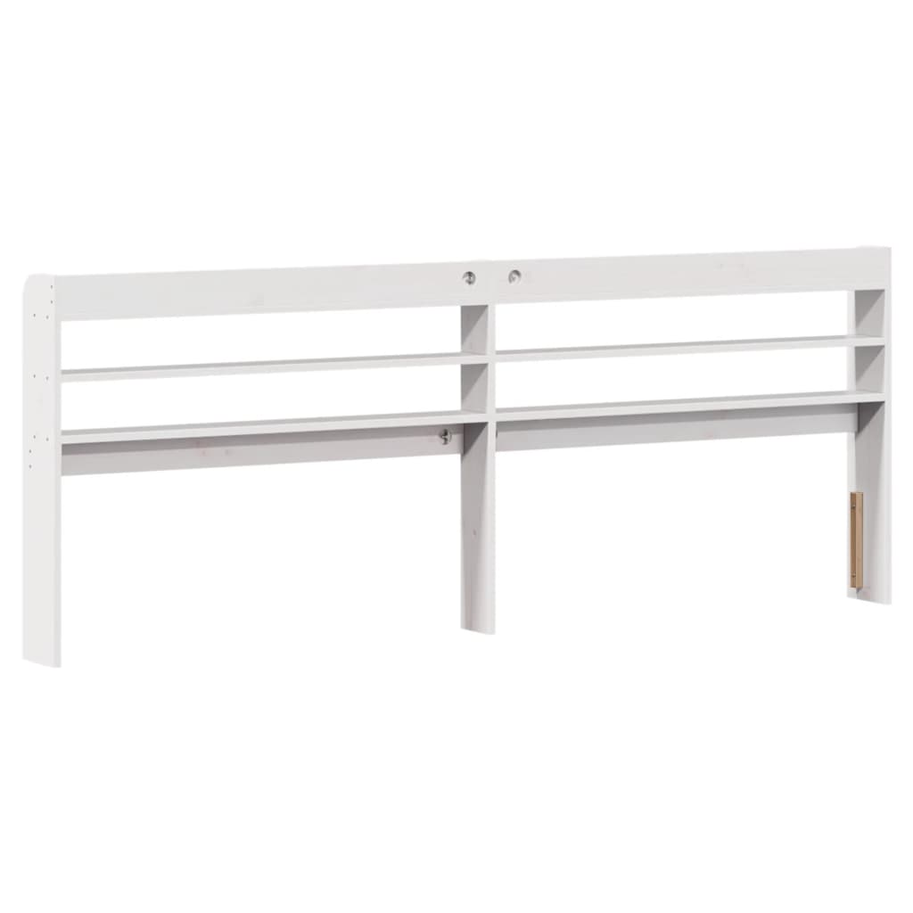 vidaXL Bed Frame without Mattress White 200x200 cm Solid Wood Pine