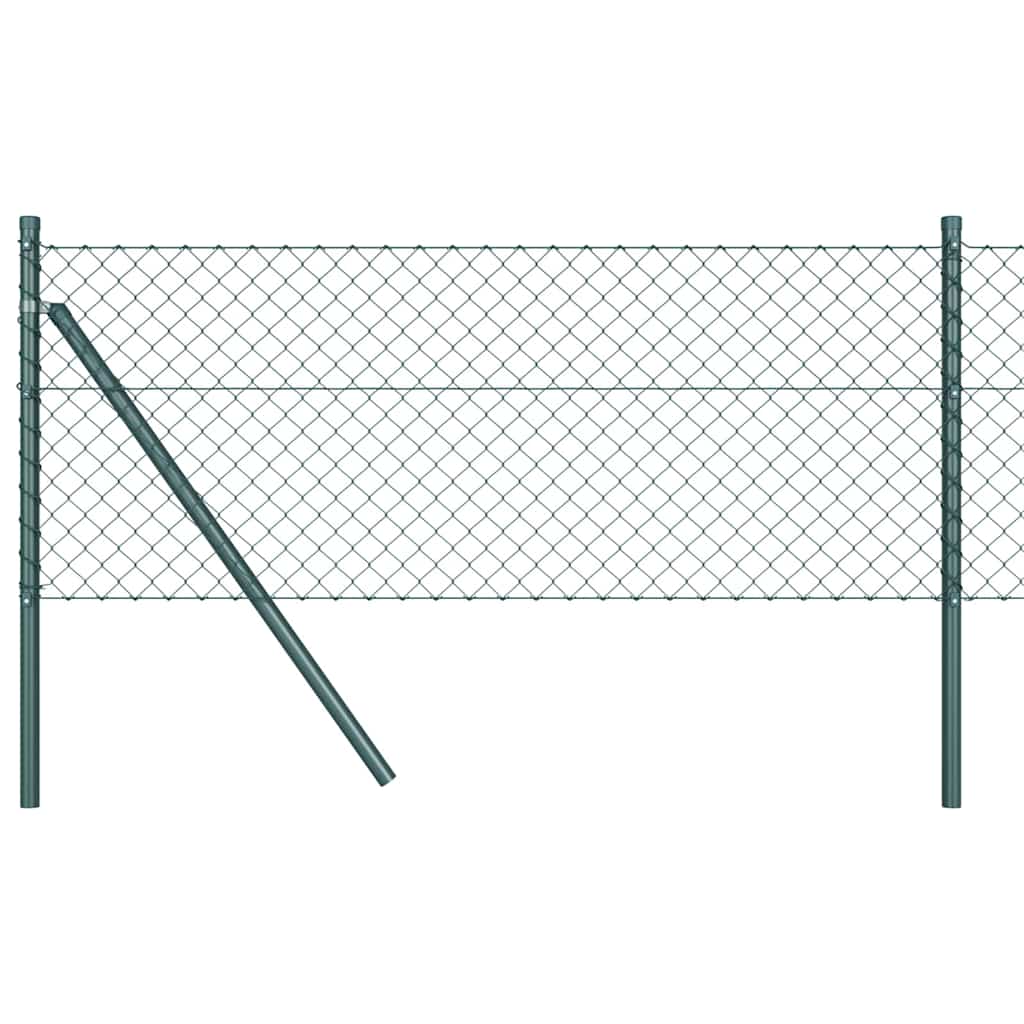 Fence Post Green 10 x 0.6 m (40 x 40 mm mesh) Steel and PVC