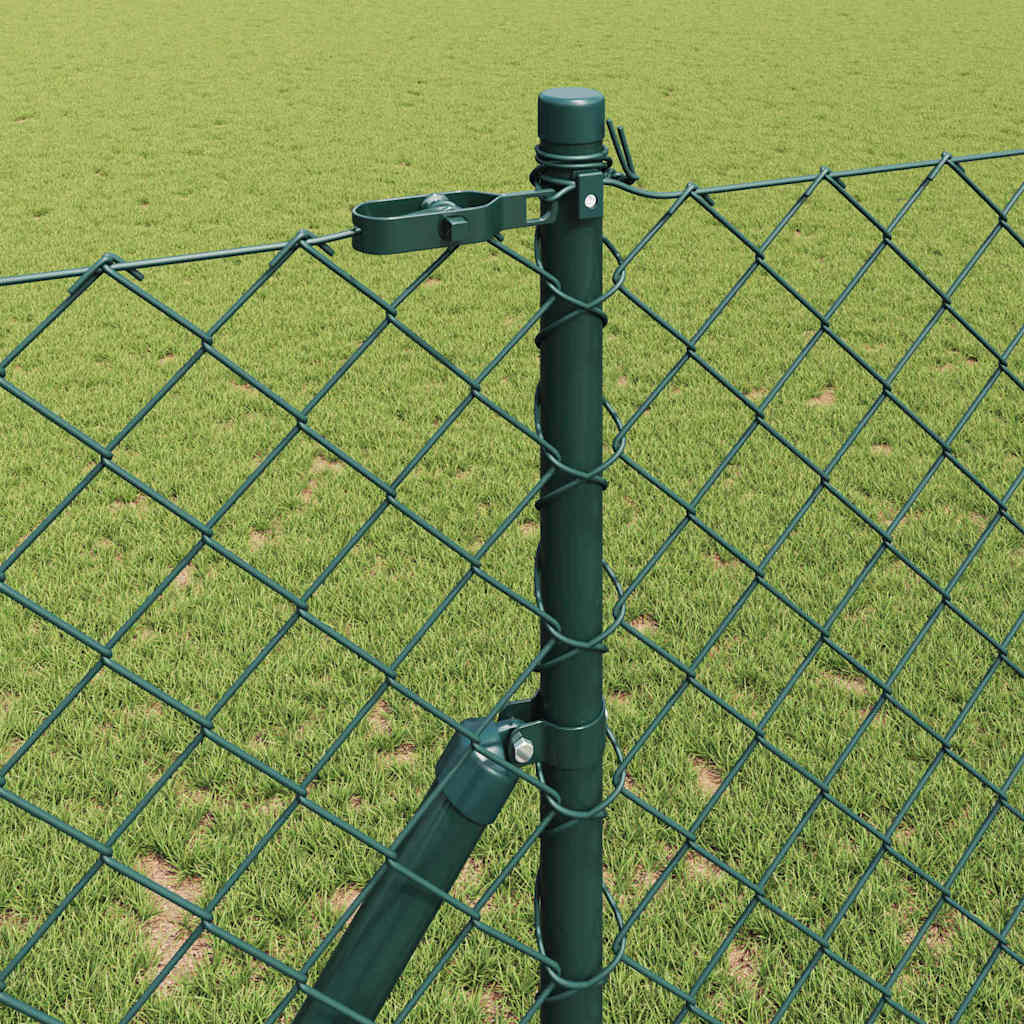 Fence Post Green 10 x 1 m (60 x 60 mm mesh) Steel and PVC