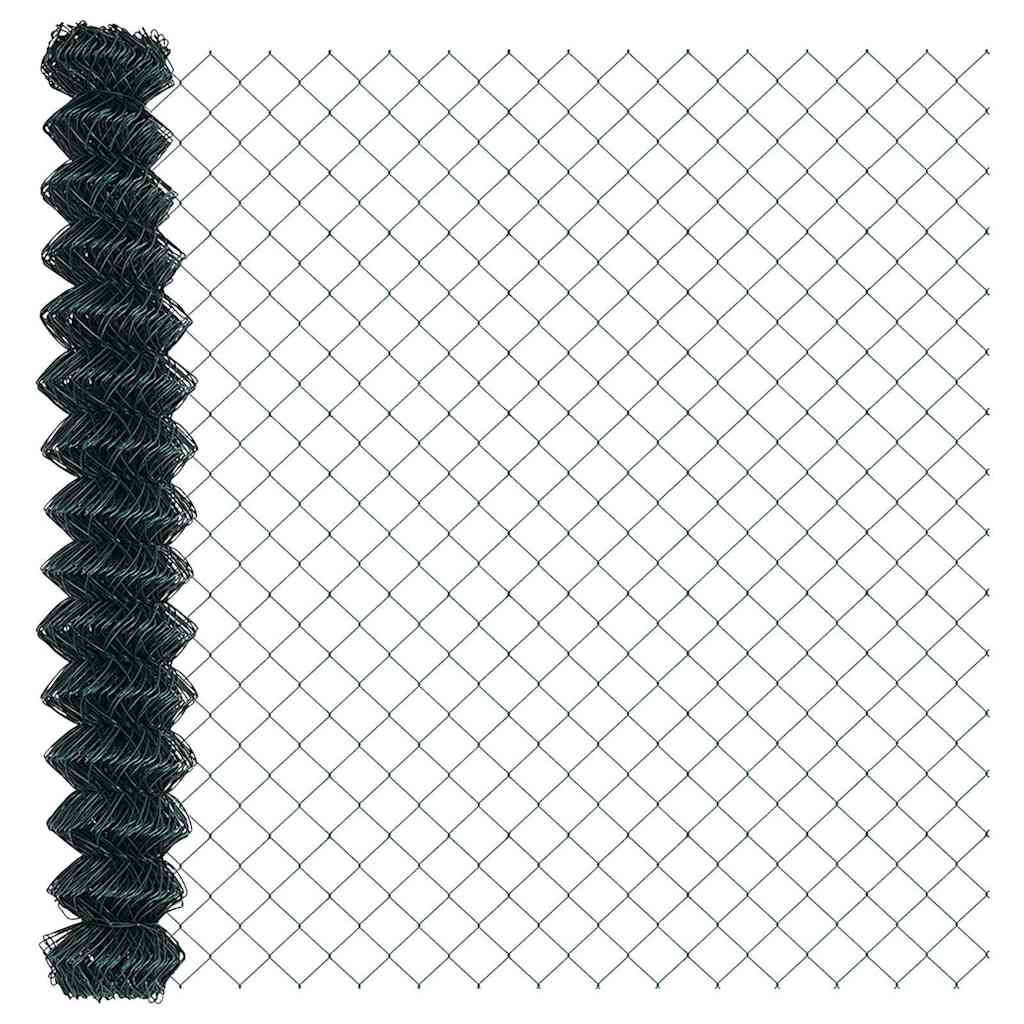 Fence Post Green 10 x 1.6 m (60 x 60 mm mesh) Steel and PVC