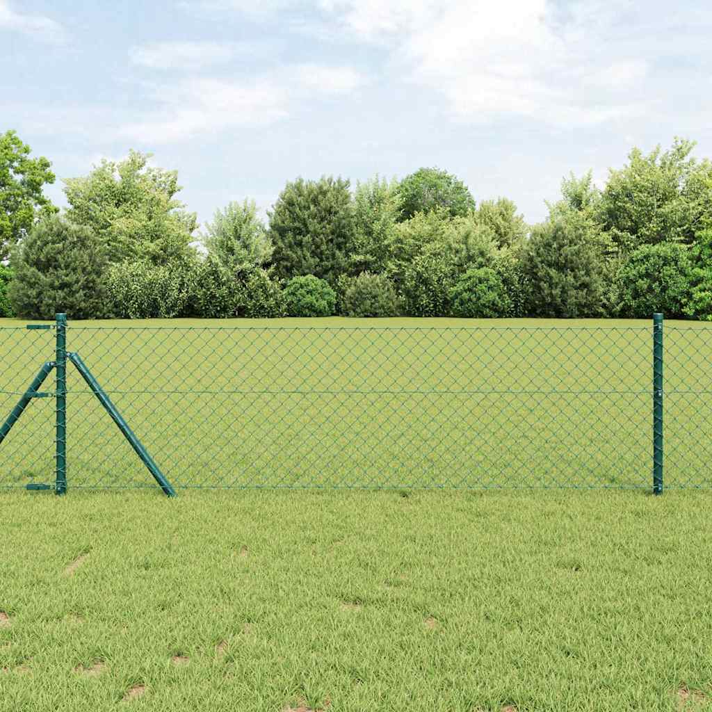 Fence Post Green 25 x 0.4 m (40 x 40 mm mesh) Steel and PVC