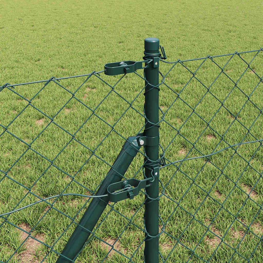 Fence Post Green 25 x 0.4 m (60 x 60 mm mesh) Steel and PVC