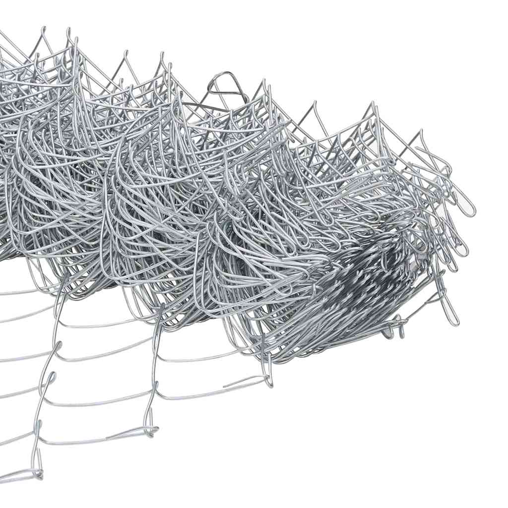 Fence Post Silver 10 x 1 m (40 x 40 mm mesh) Steel