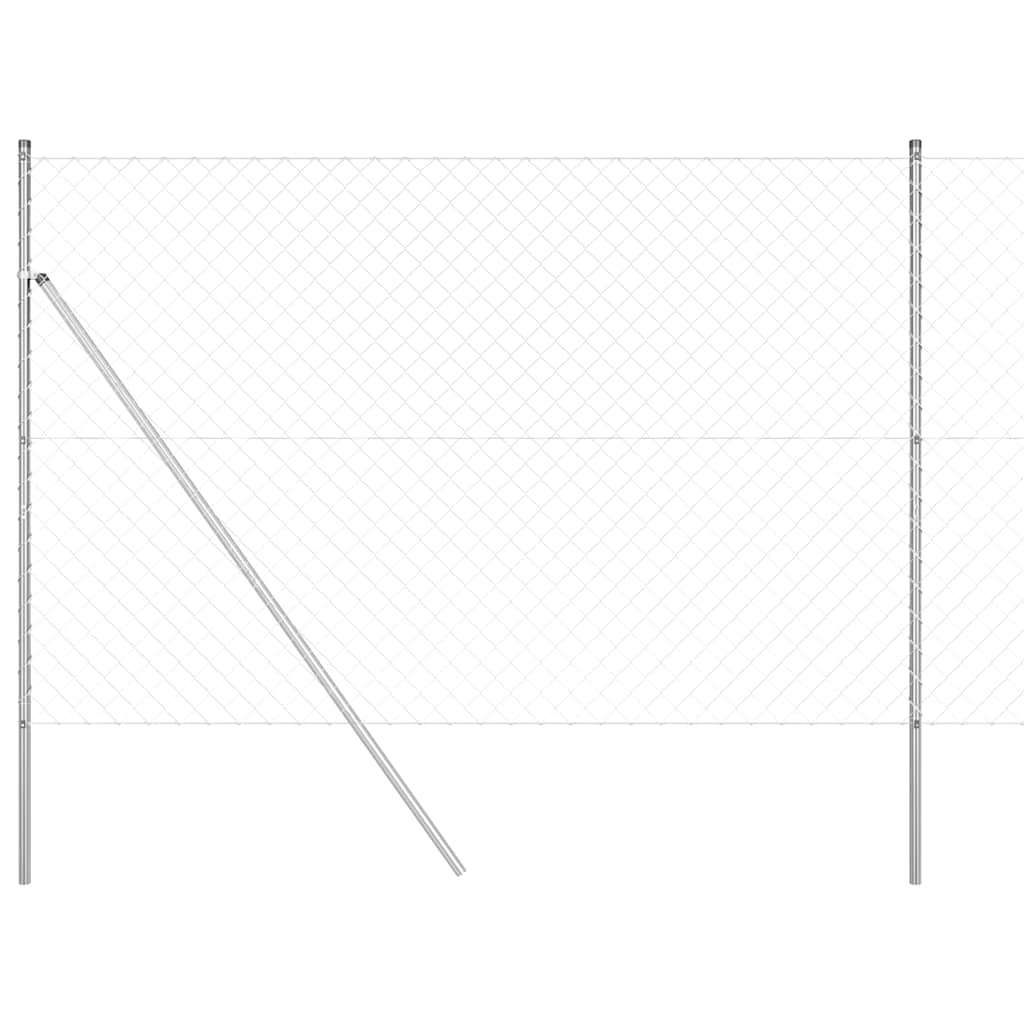 Fence Post Silver 10 x 1.5 m (60 x 60 mm mesh) Steel