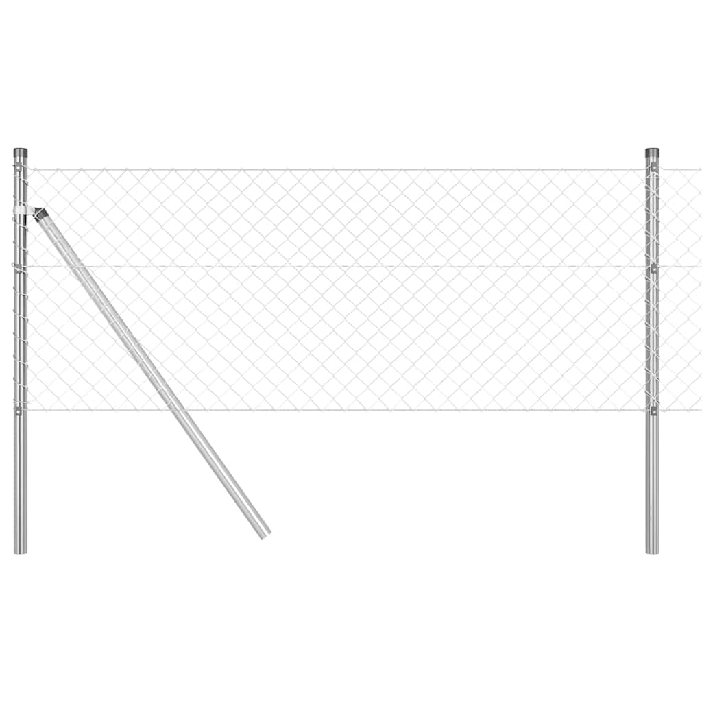 Fence Post Silver 25 x 0.4 m (40 x 40 mm mesh) Steel