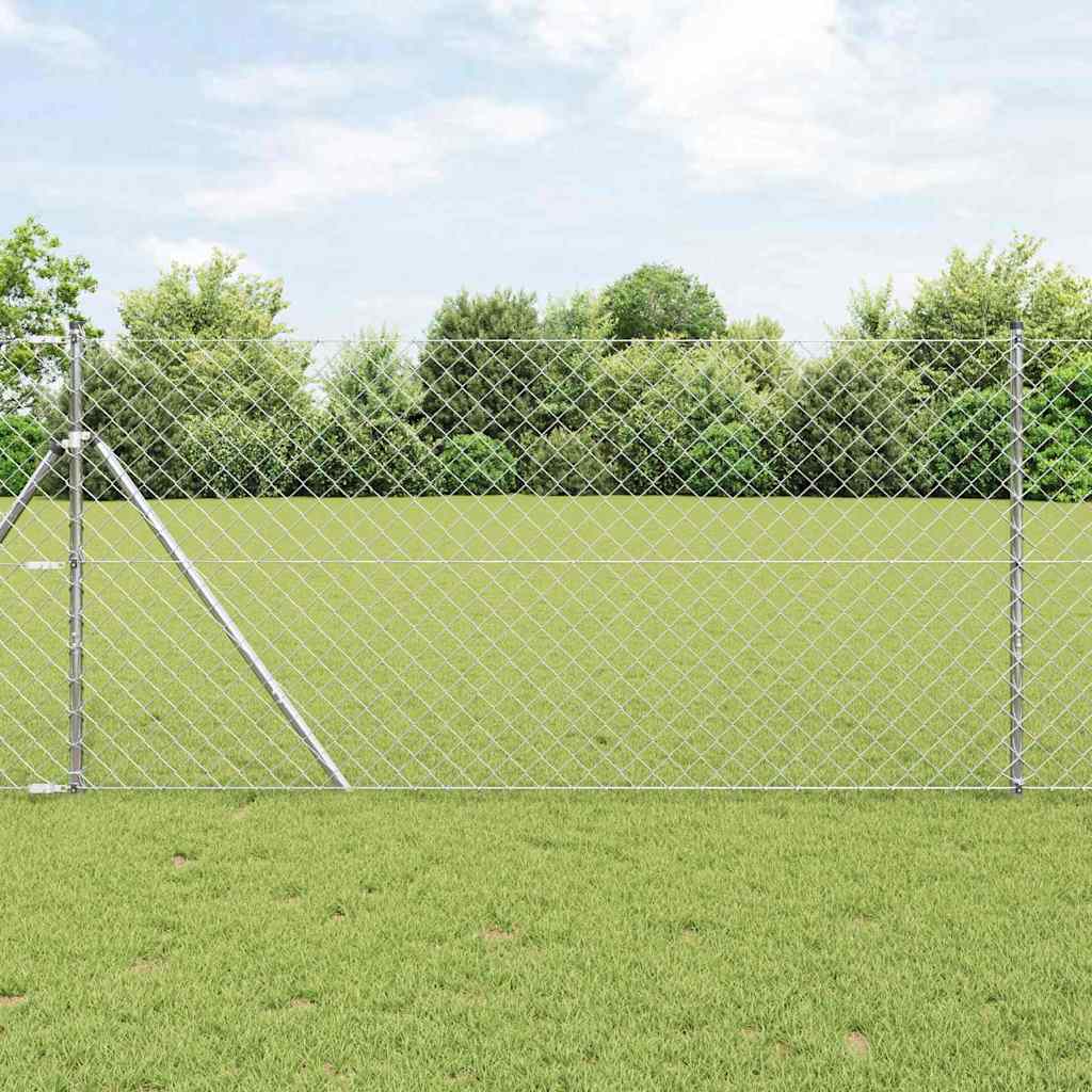 Fence Post Silver 25 x 1.2 m (60 x 60 mm mesh) Steel