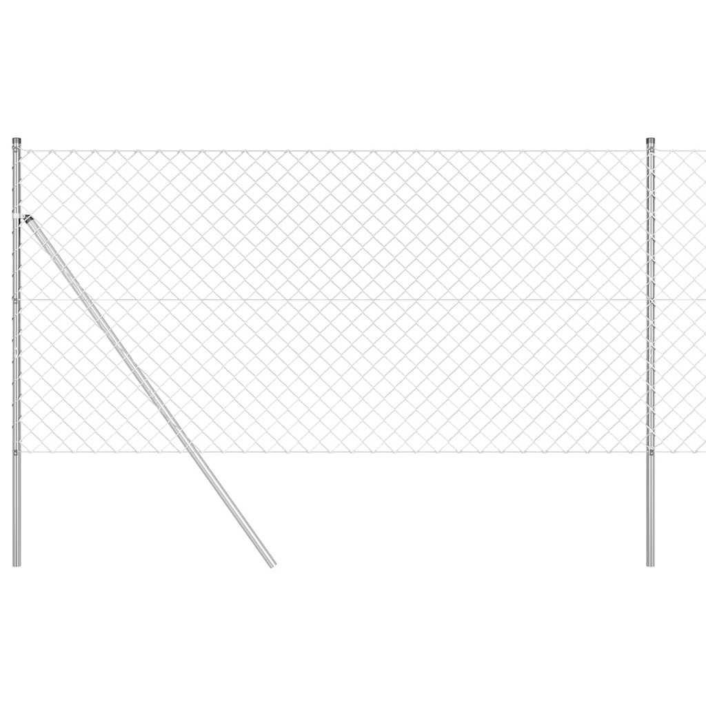 Fence Post Silver 25 x 1.2 m (60 x 60 mm mesh) Steel