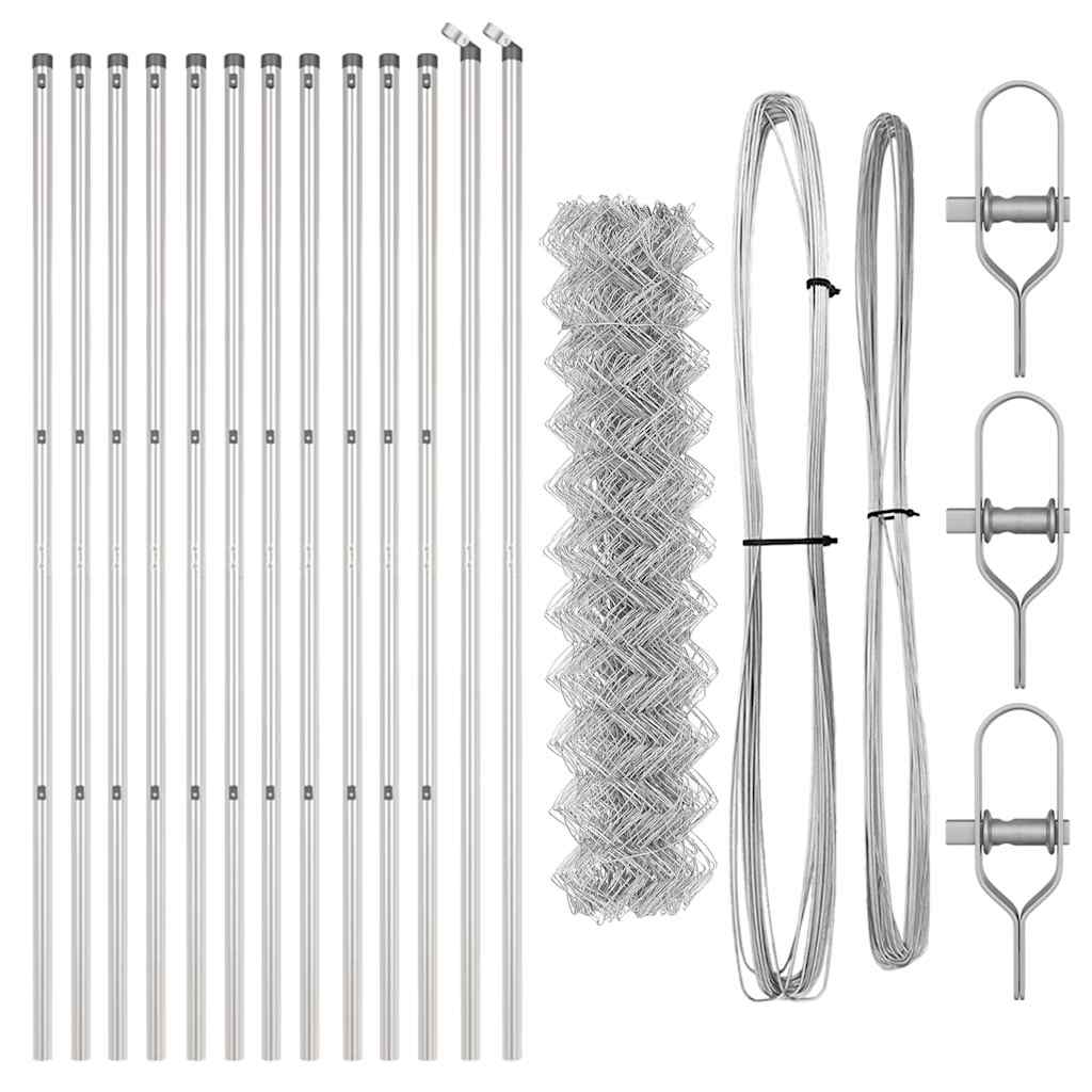 Fence Post Silver 25 x 1.2 m (60 x 60 mm mesh) Steel
