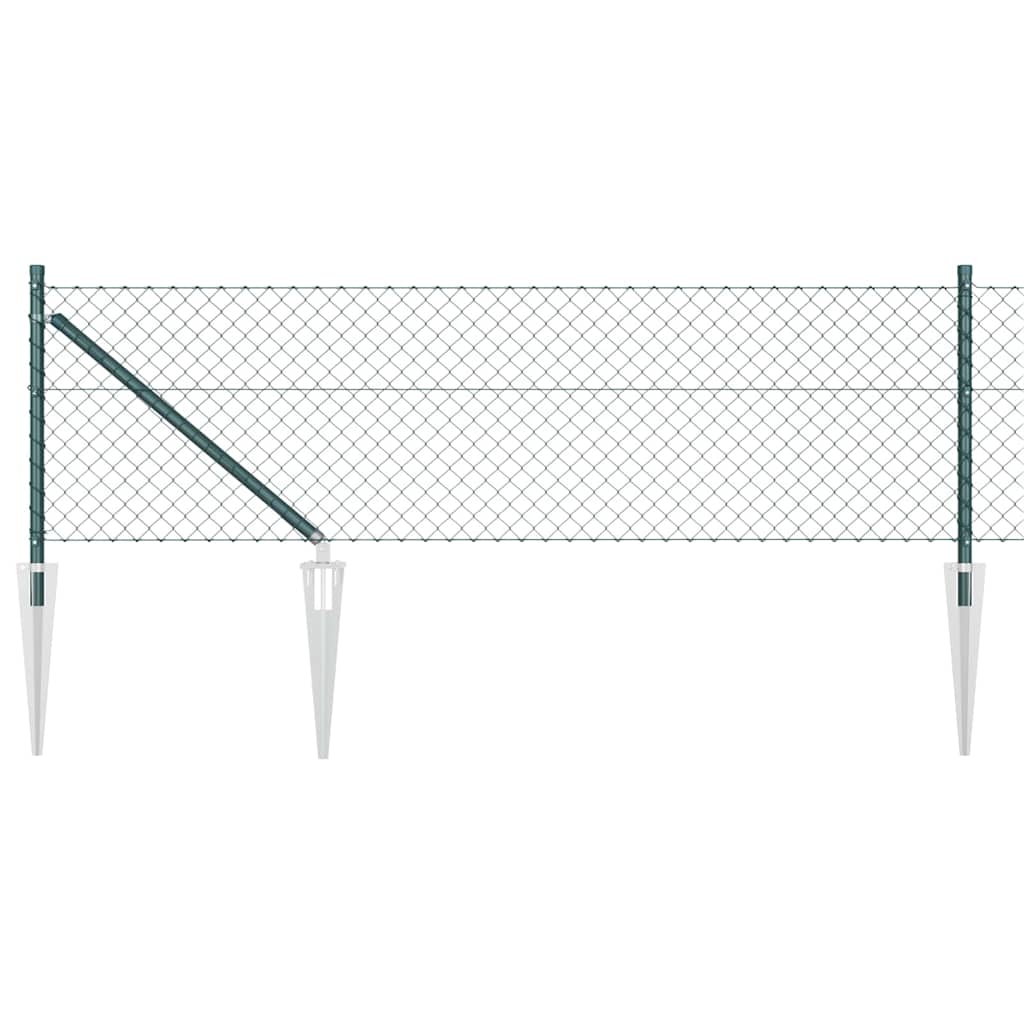 Fence Post Green 10 x 0.4 m (40 x 40 mm mesh) Steel and PVC