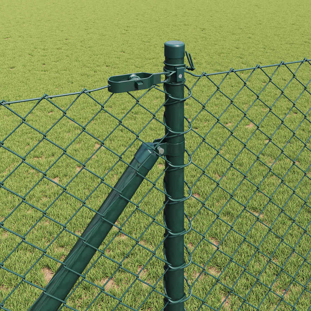 Welded Wire Fence with Spikes 10 x 1 m (W x H) PVC-Coated Steel