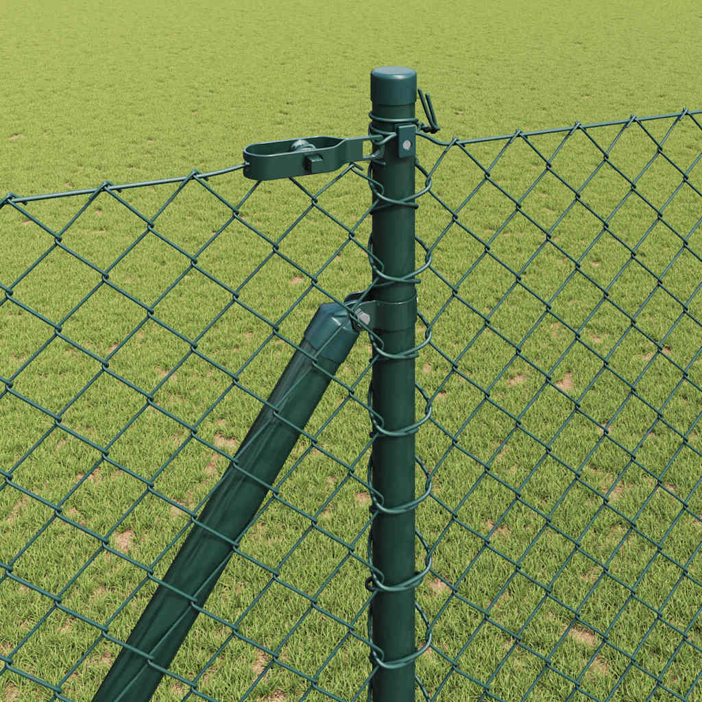 Fence Post Green 10 x 1.6 m (40 x 40 mm mesh) Steel and PVC