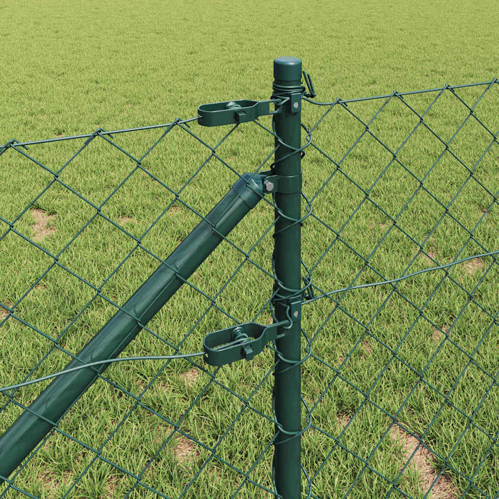 Fence Post Green 25 x 0.6 m (40 x 40 mm mesh) Steel and PVC