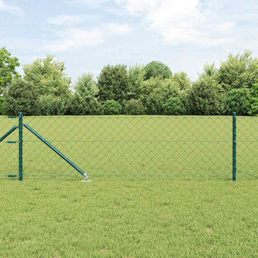 Fence Post Green 25 x 0.6 m (40 x 40 mm mesh) Steel and PVC