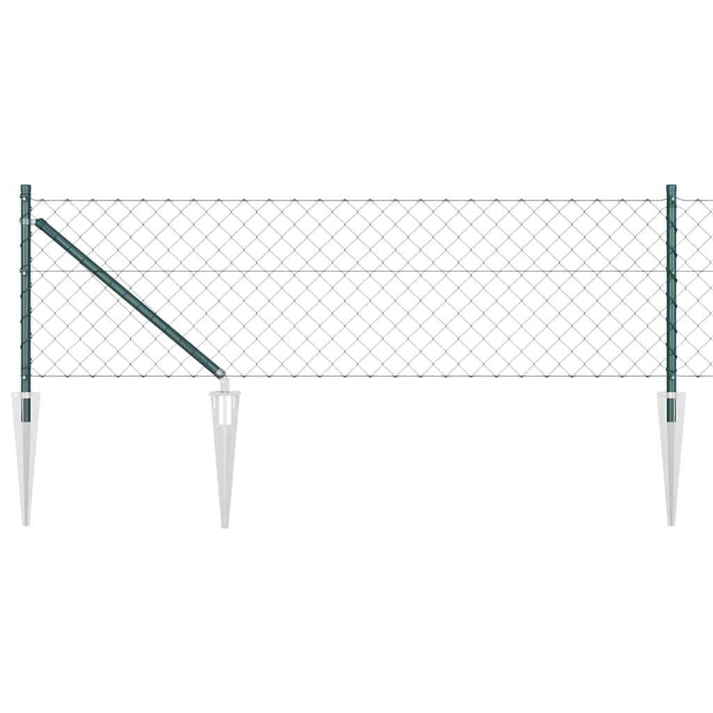 Fence Post Green 25 x 0.6 m (40 x 40 mm mesh) Steel and PVC