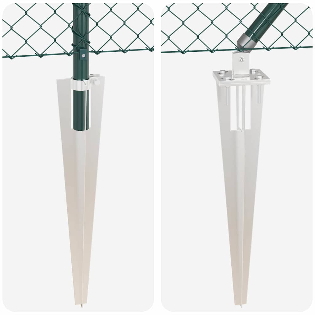 Fence Post Green 25 x 1 m (40 x 40 mm mesh) Steel and PVC