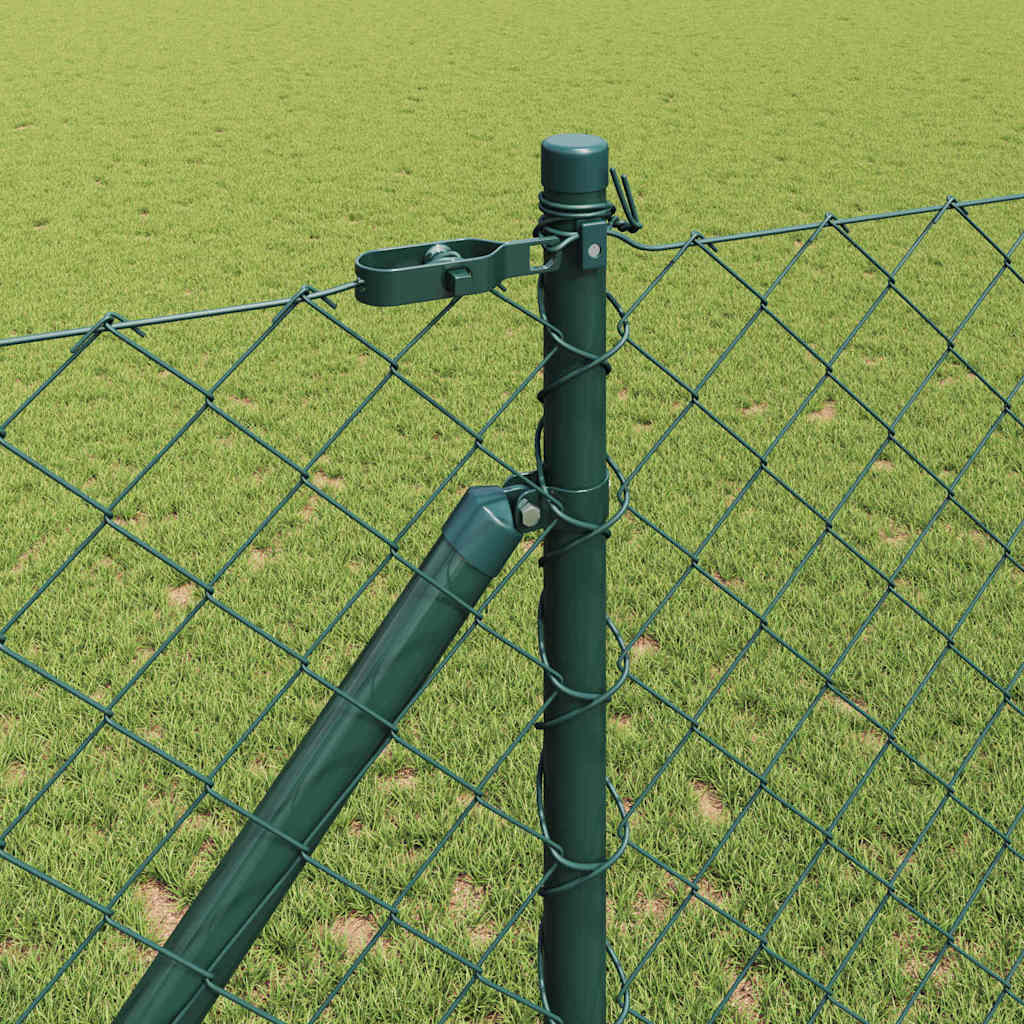 Fence Post Green 25 x 1 m (40 x 40 mm mesh) Steel and PVC