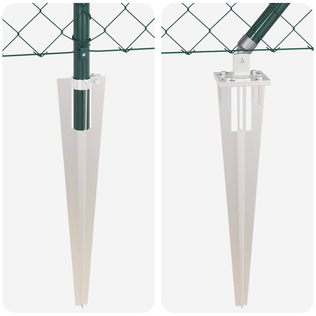 Fence Post Green 25 x 1.4 m (60 x 60 mm mesh) Steel and PVC