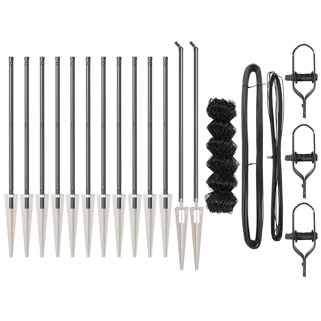 Welded Wire Fence with Spikes 25 x 0.6 m (W x H)
