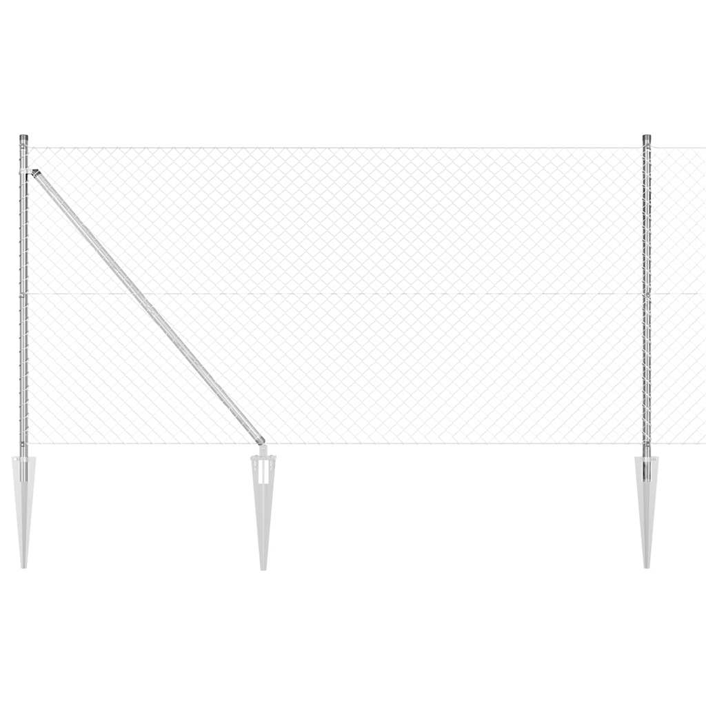 Welded Wire Fence with Spikes 10 x 1 m (W x H)