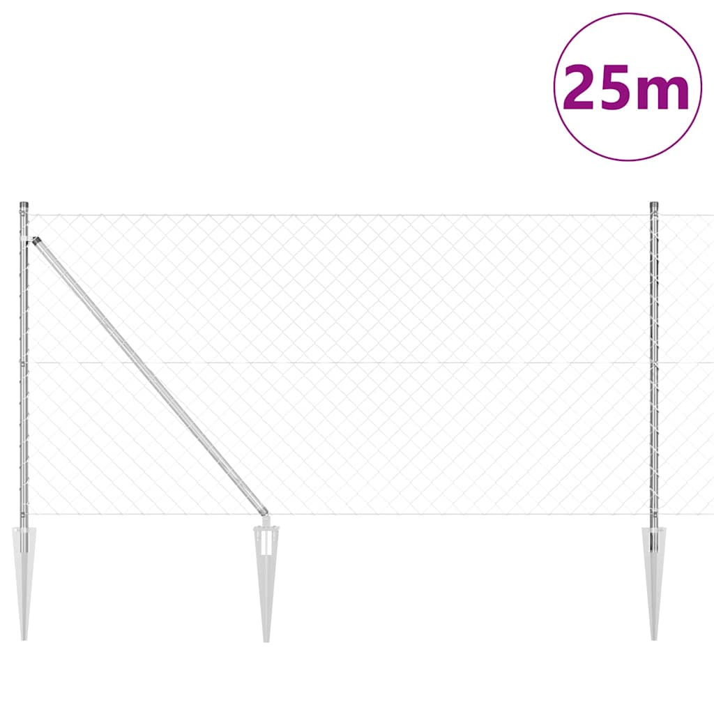 Welded Wire Fence with Spikes 25 x 1 m (W x H)