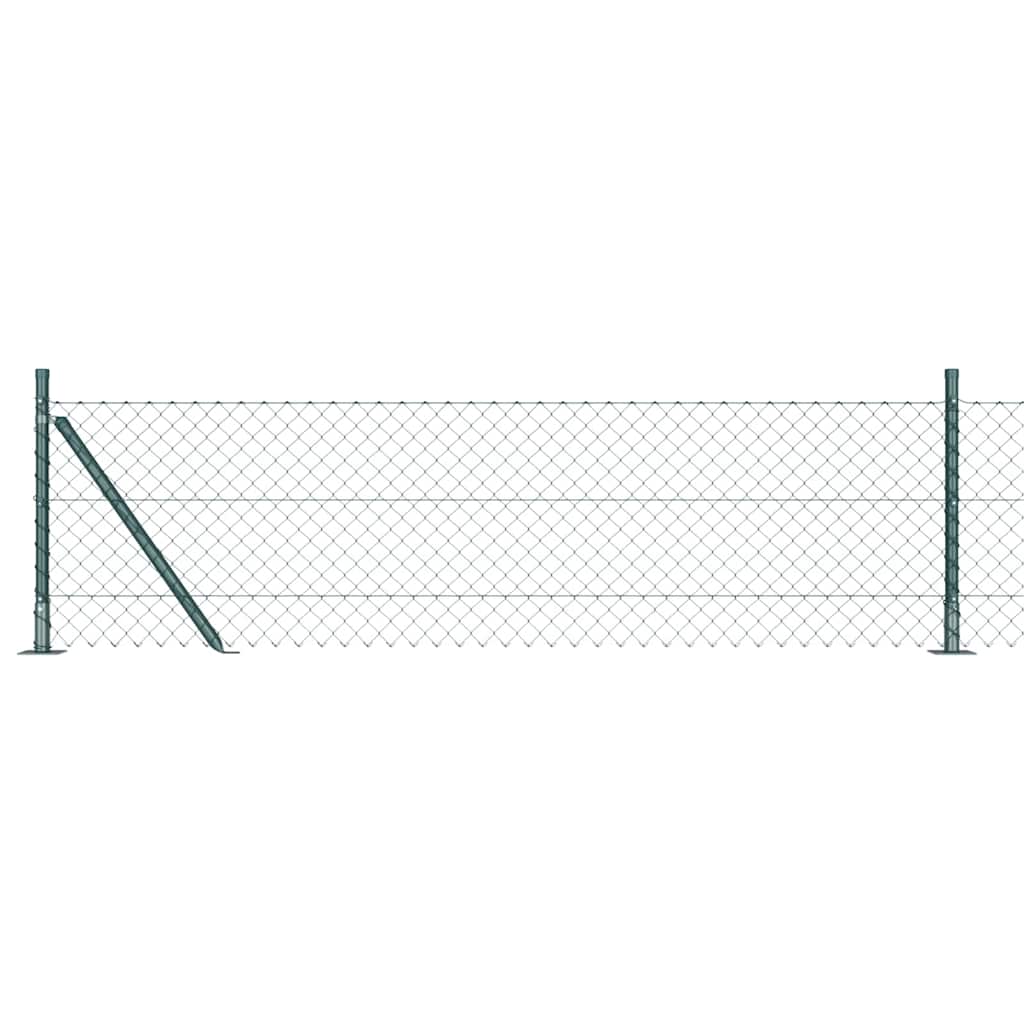 Fence Post Green 10 x 0.6 m (40 x 40 mm mesh) Steel and PVC