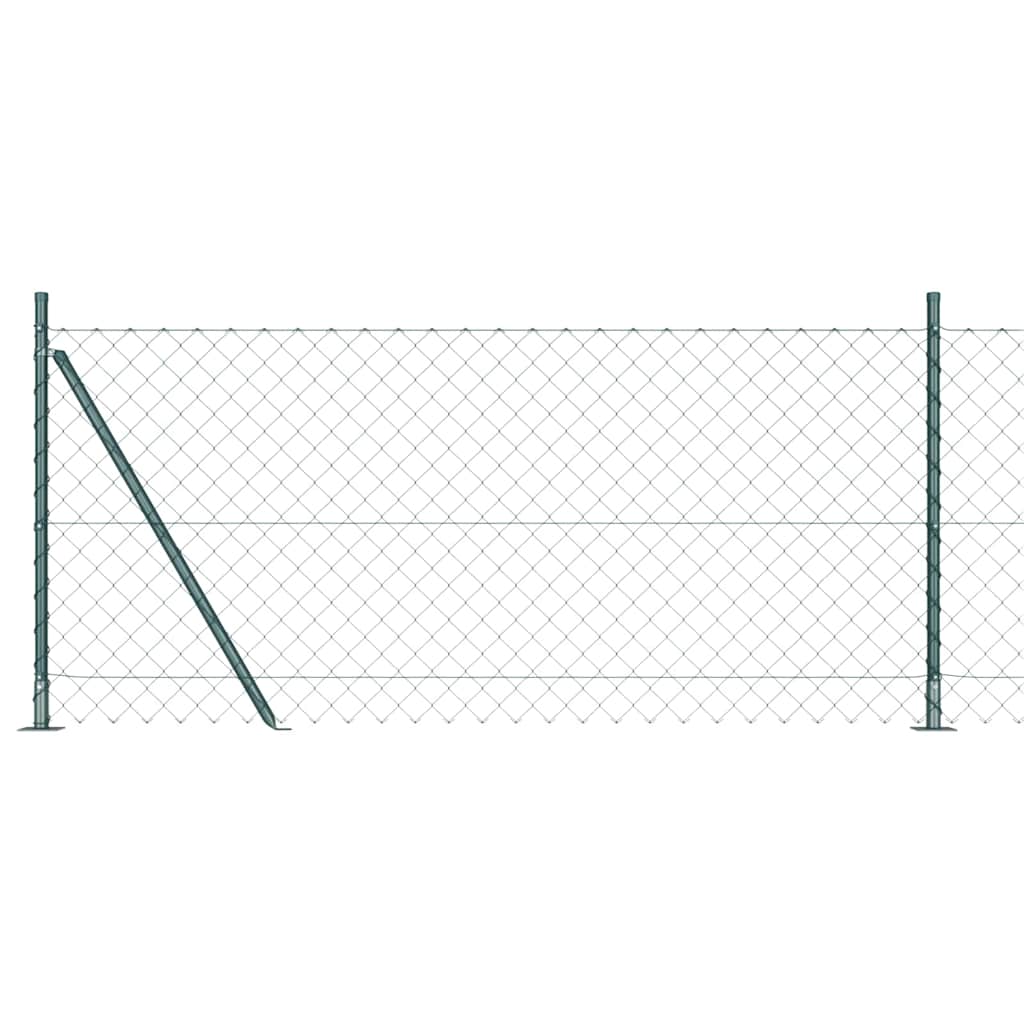 Fence Post Green 10 x 1 m (60 x 60 mm mesh) Steel and PVC