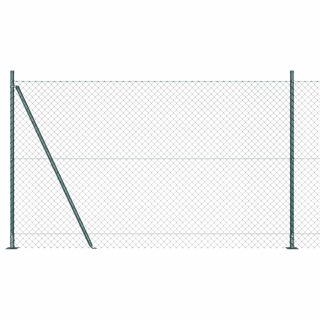 Fence Post Green 10 x 1.4 m (60 x 60 mm mesh) Steel and PVC