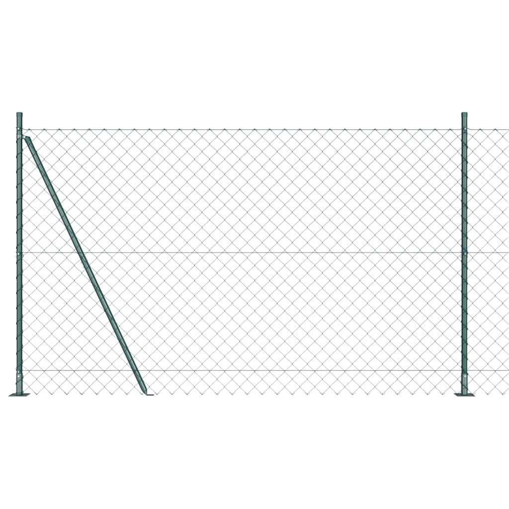 Fence Post Green 10 x 1.5 m (60 x 60 mm mesh) Steel and PVC