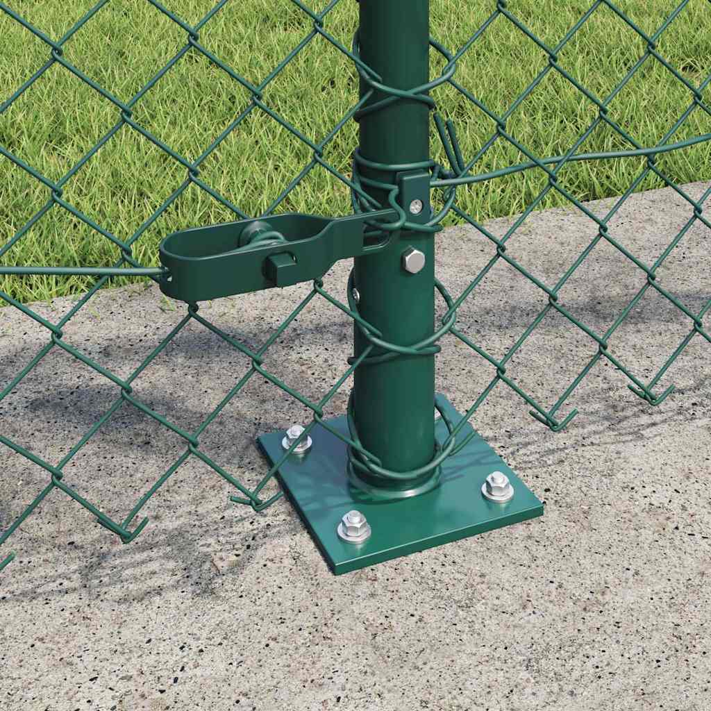 Fence Post Green 25 x 0.8 m (40 x 40 mm mesh) Steel and PVC