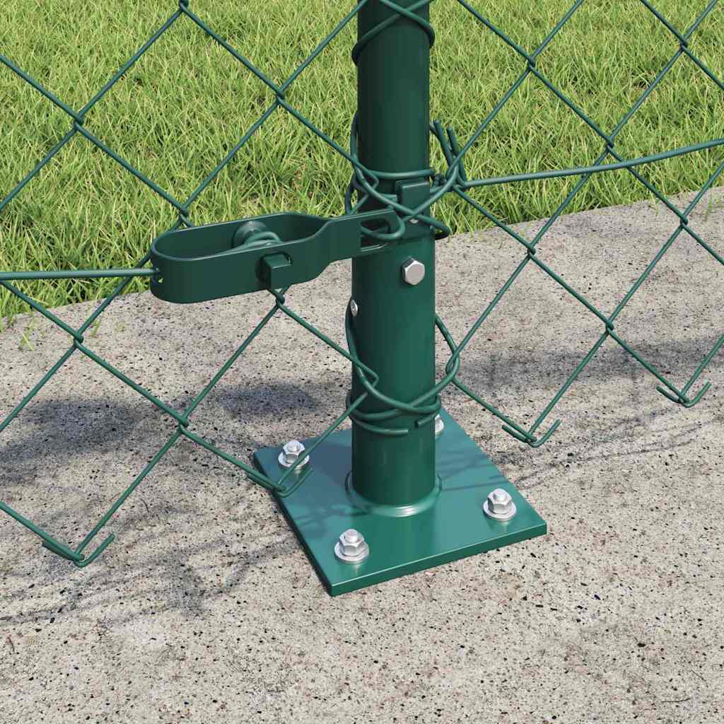 Fence Post Green 25 x 0.4 m (60 x 60 mm mesh) Steel and PVC