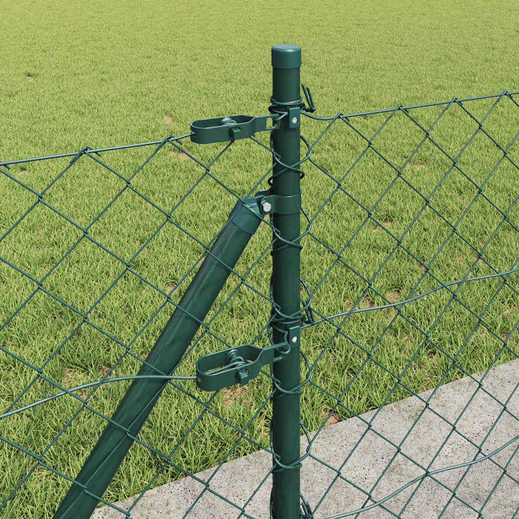 Fence Post Green 25 x 0.4 m (60 x 60 mm mesh) Steel and PVC