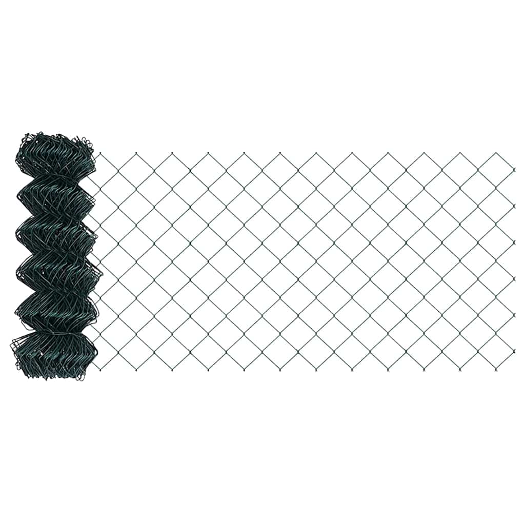 Fence Post Green 25 x 0.4 m (60 x 60 mm mesh) Steel and PVC