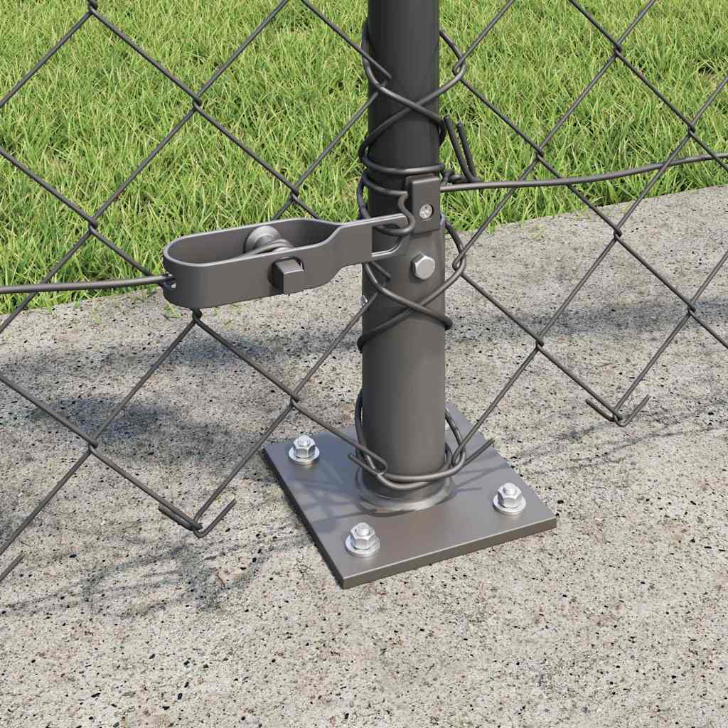 Welded Wire Fence with Concrete Base 10 x 0.8 m (W x H)