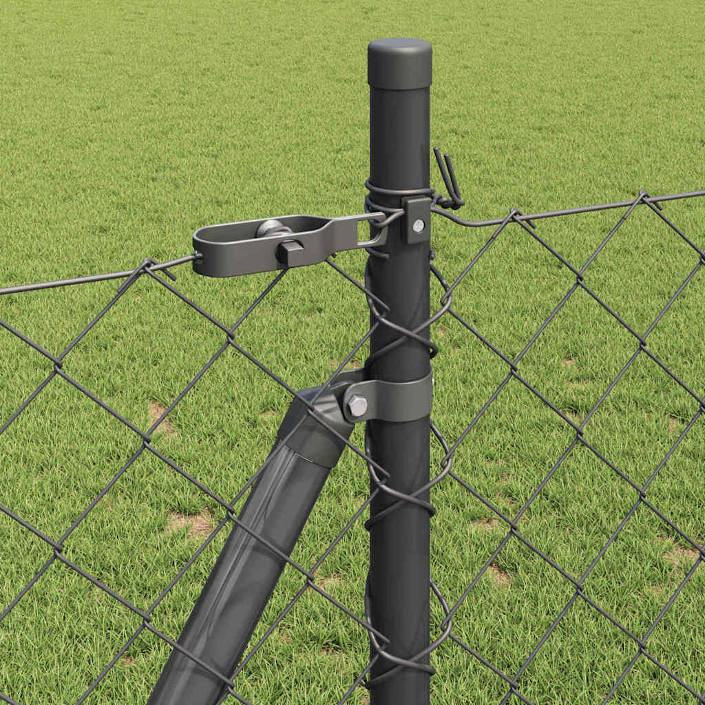 Welded Wire Fence with Concrete Base 10 x 0.8 m (W x H)