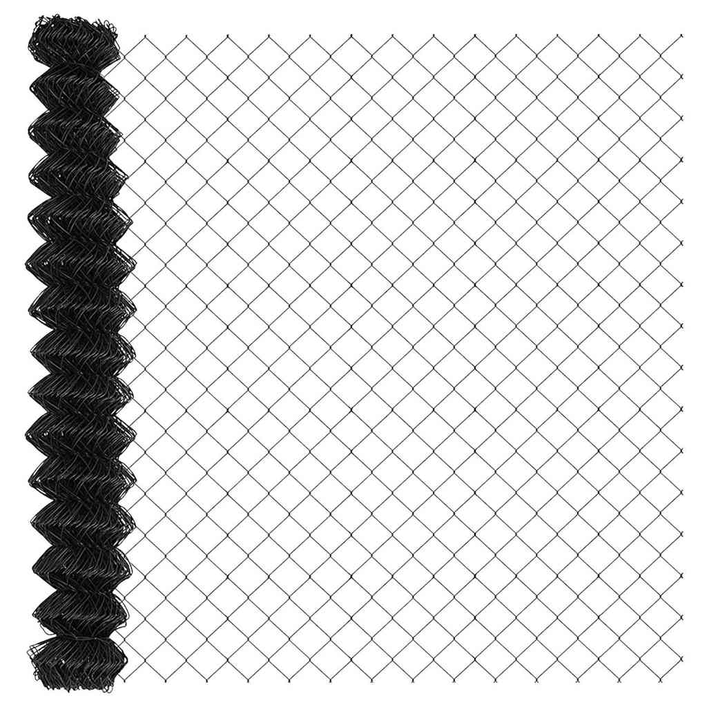 Fence Post Grey 25 x 1.4 m (60 x 60 mm mesh) Steel and PVC