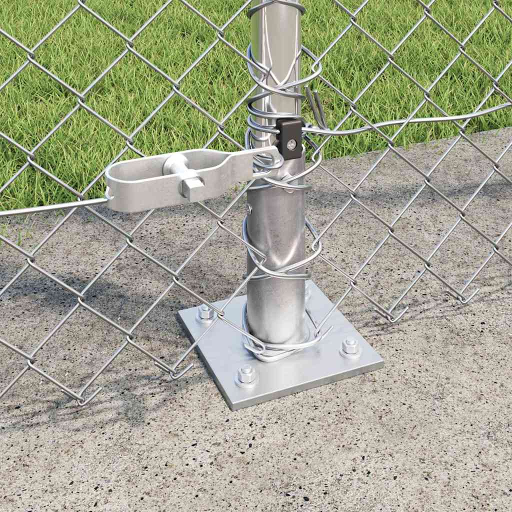 Fence Post Silver 10 x 1.6 m (40 x 40 mm mesh) Steel