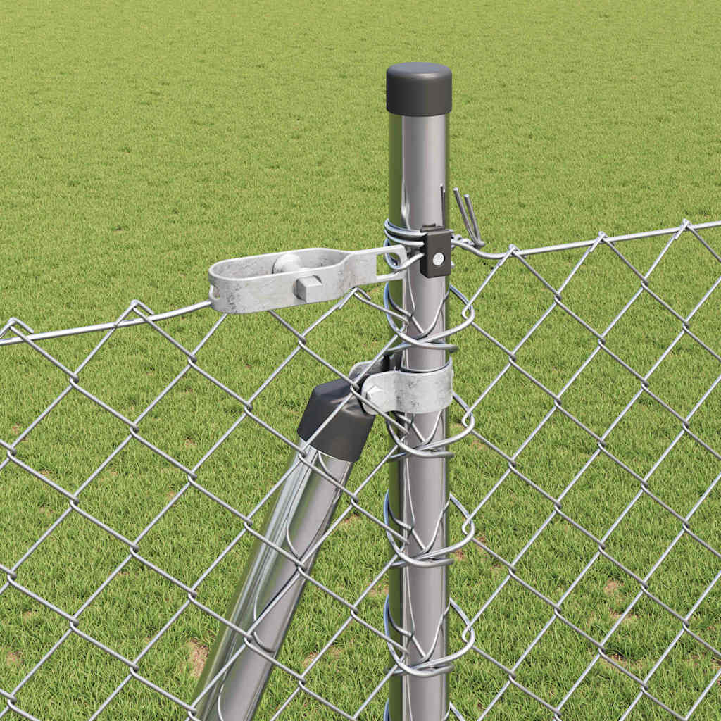 Fence Post Silver 10 x 1.6 m (40 x 40 mm mesh) Steel