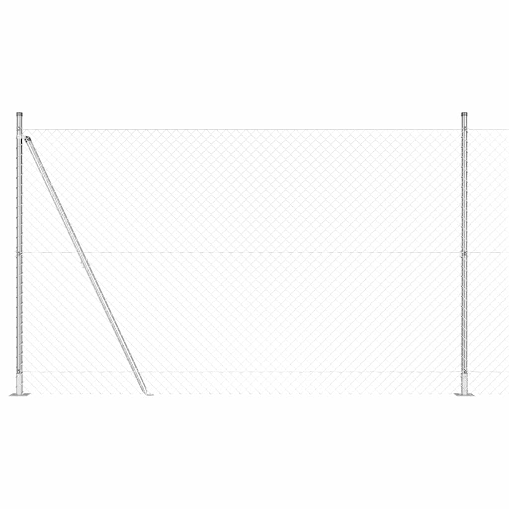 Fence Post Silver 10 x 1.6 m (40 x 40 mm mesh) Steel