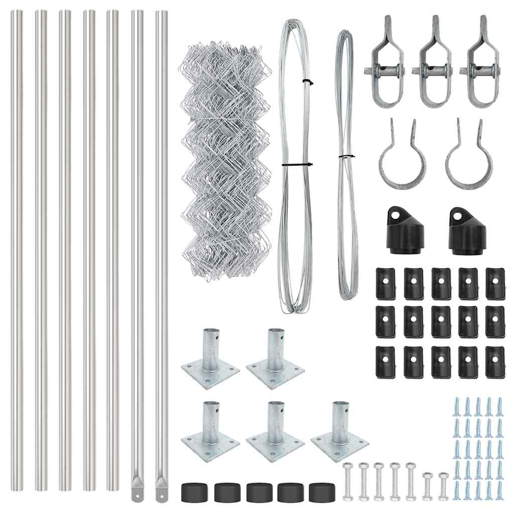 Welded Wire Fence with Concrete Base 10 x 0.6 m (W x H)