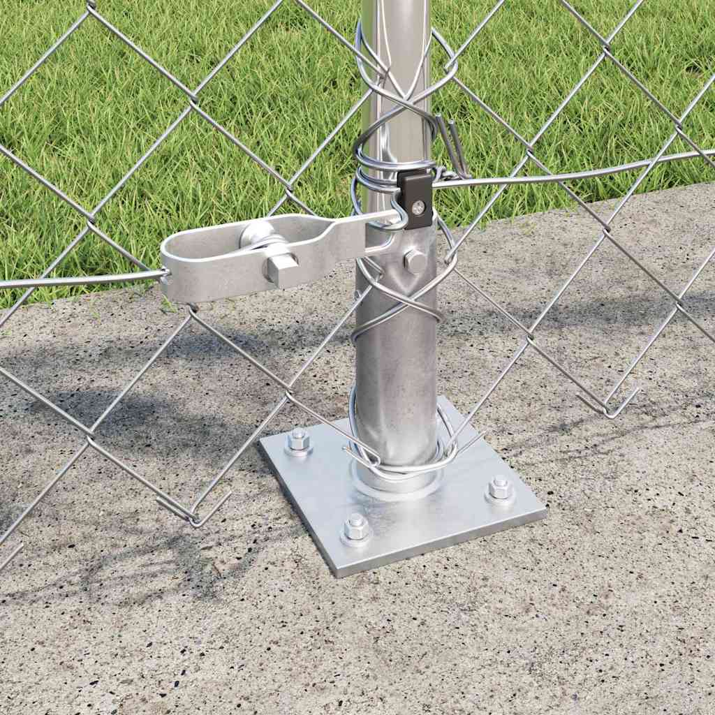Fence Post Silver 10 x 0.8 m (60 x 60 mm mesh) Steel