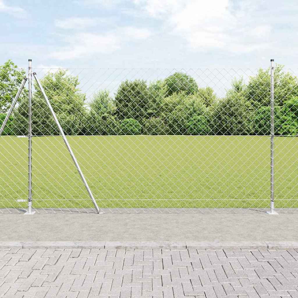 Fence Post Silver 10 x 1.4 m (60 x 60 mm mesh) Steel