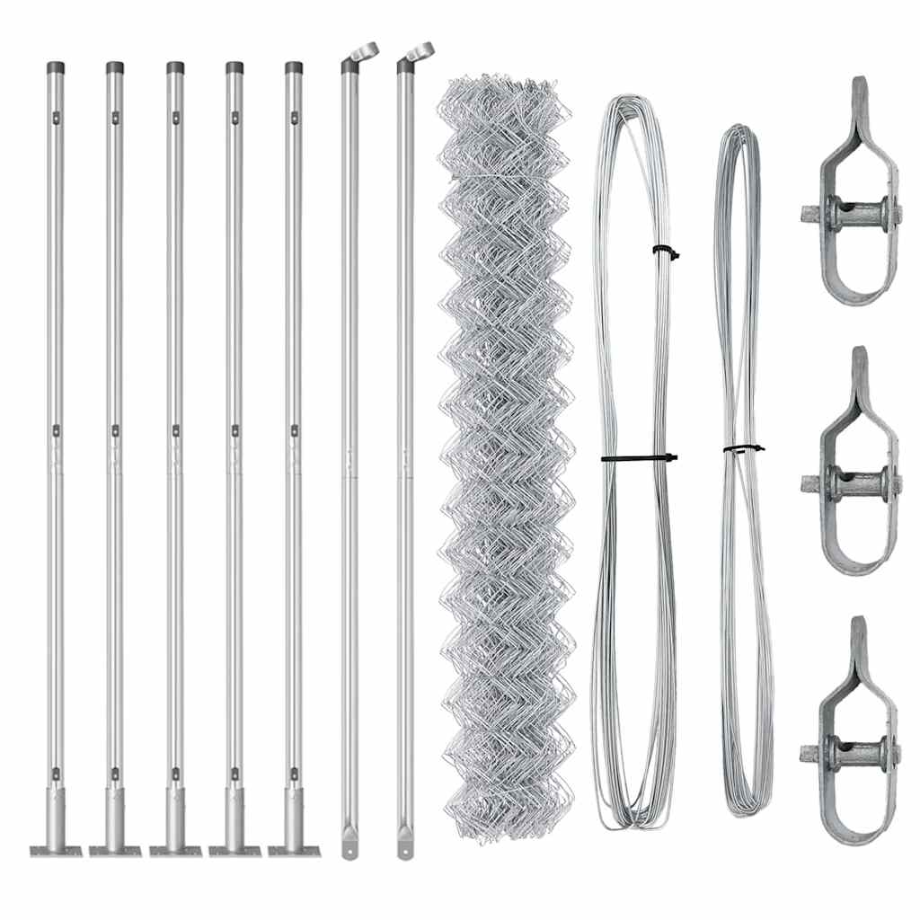Fence Post Silver 10 x 1.4 m (60 x 60 mm mesh) Steel