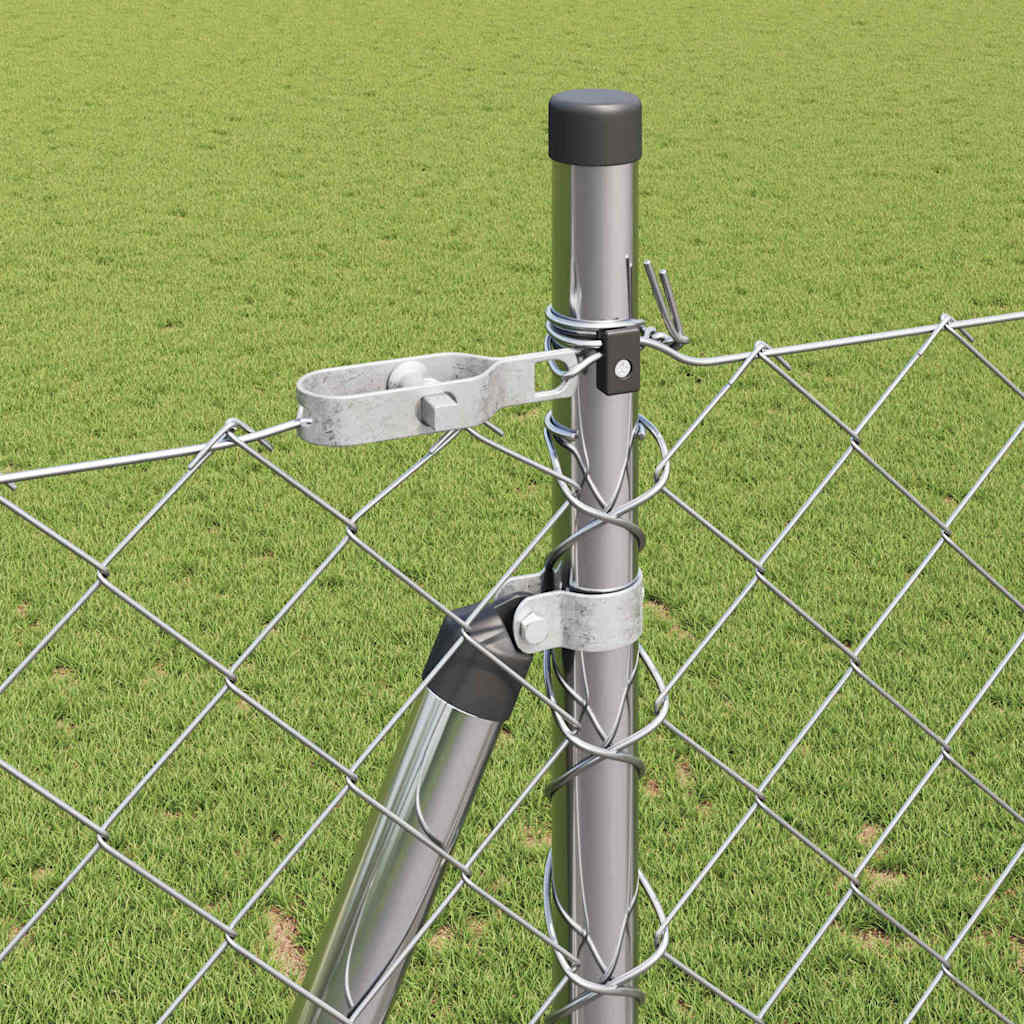 Fence Post Silver 10 x 1.6 m (60 x 60 mm mesh) Steel